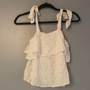 White American Eagle Tank Top